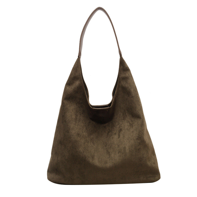 Wholesale Large capacity vintage velvet tote shoulder bag